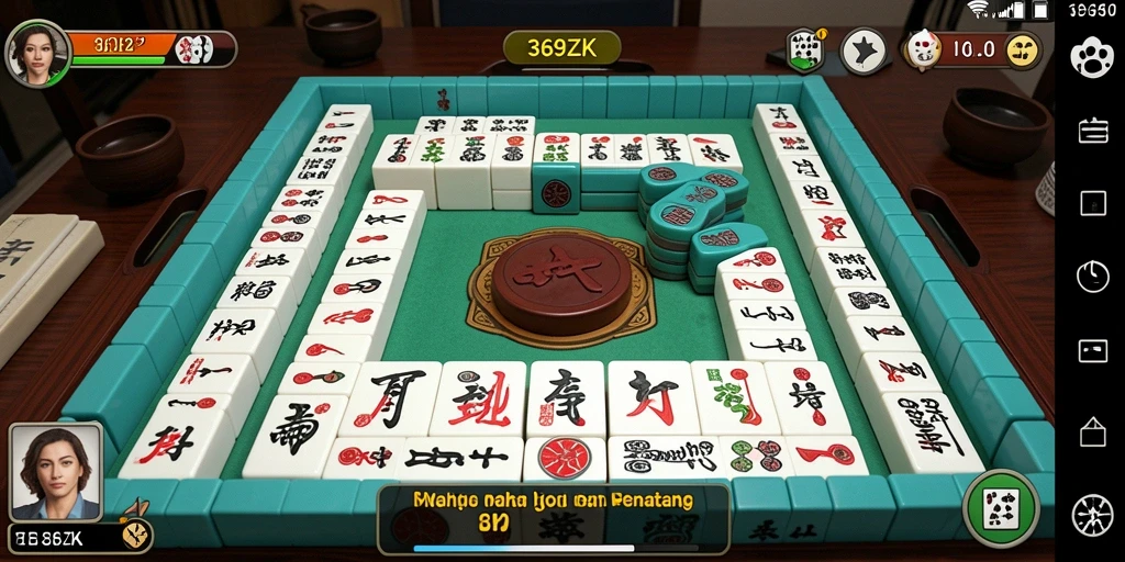 Tampilan gameplay Mahjong yang menarik dan menantang di 369ZK.
