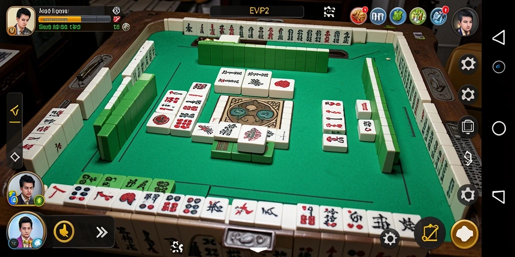 Tangkapan layar gameplay EVIP2 yang menunjukkan keseruan bermain Mahjong.