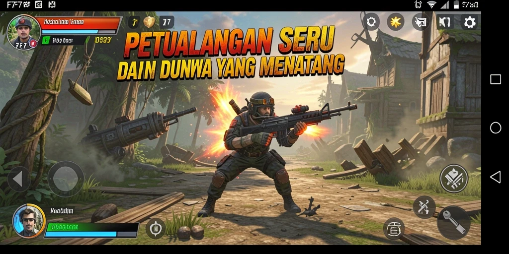Gameplay F7F7 yang seru dan penuh petualangan.