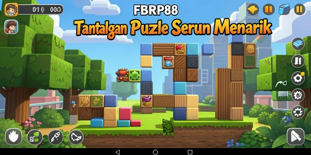 Screenshot FBRP88 menunjukkan gameplay puzzle yang seru dan menantang.