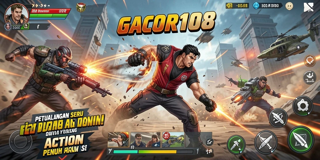 Tampilan gameplay GACOR108 yang mendebarkan dan penuh aksi.