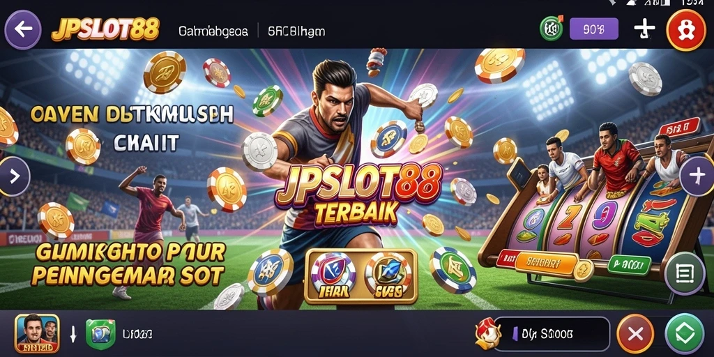 Screenshot JPSLOT88 menunjukkan gameplay slot dengan tema olahraga yang menarik.