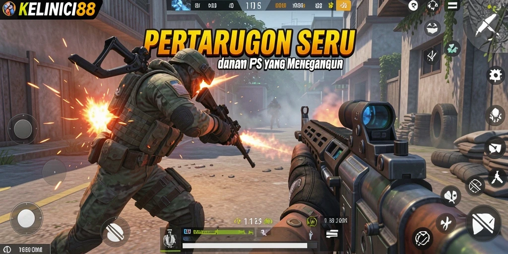 Screenshot gameplay yang menunjukkan aksi menegangkan dalam FPS.