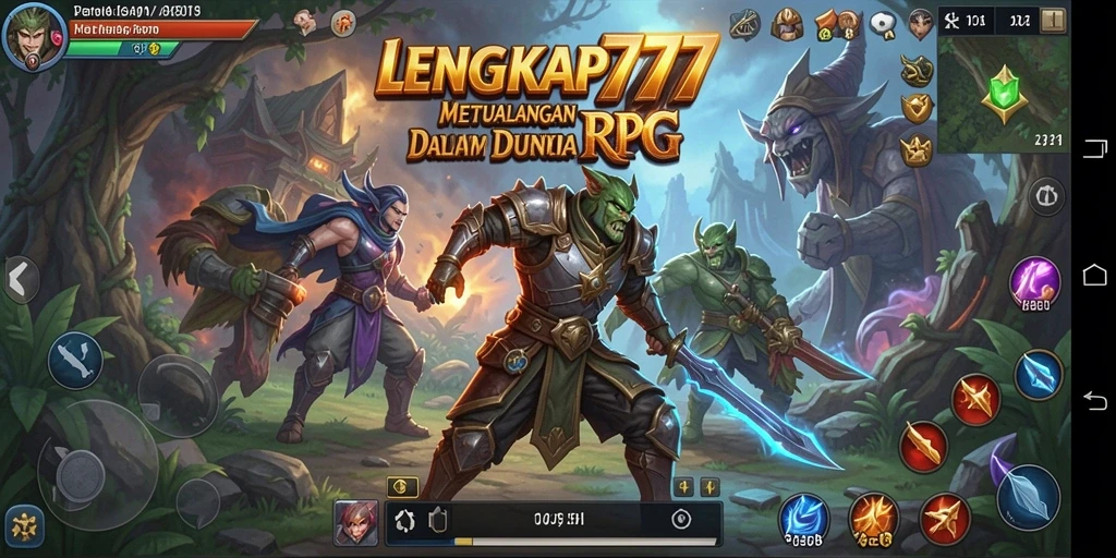 Tampilan mendebarkan dari gameplay RPG yang seru di LENGKAP777.