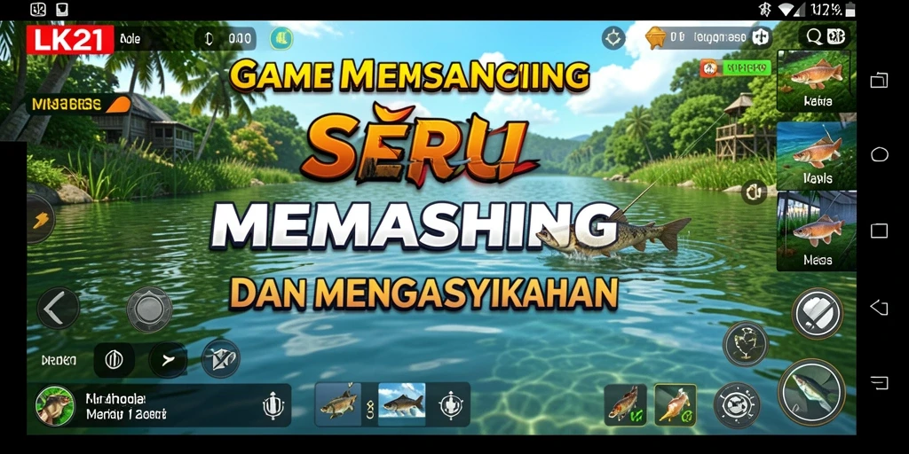 Screenshot gameplay LK21 menampilkan pengalaman memancing yang seru dan menarik.