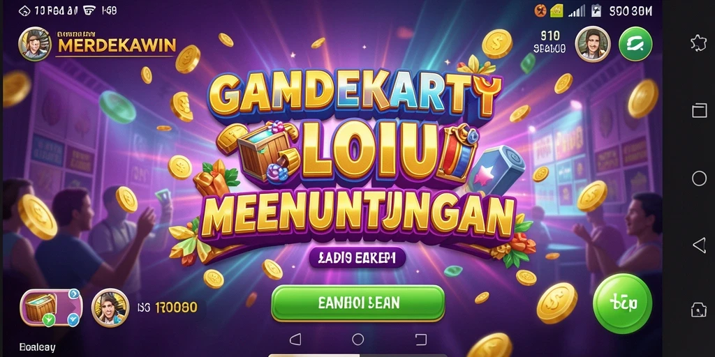 Screenshot gameplay MERDEKAWIN yang menarik dan penuh warna.