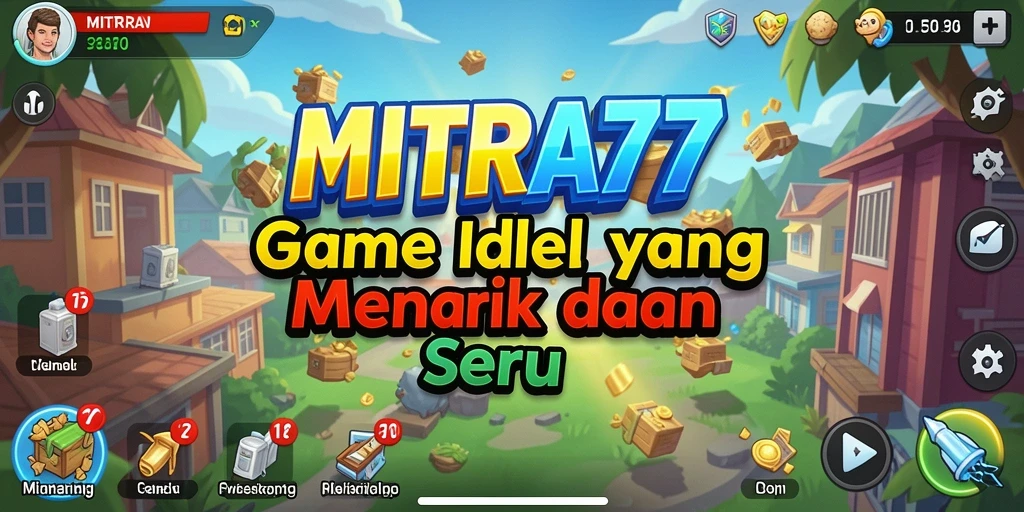 Tampilan gameplay <strong>MITRA77</strong> yang menarik dan seru dalam genre Idle.