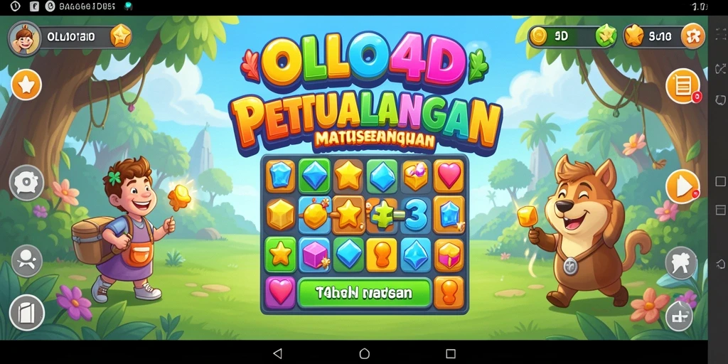 Tangkapan layar dari gameplay OLLO4D yang penuh warna dan seru.