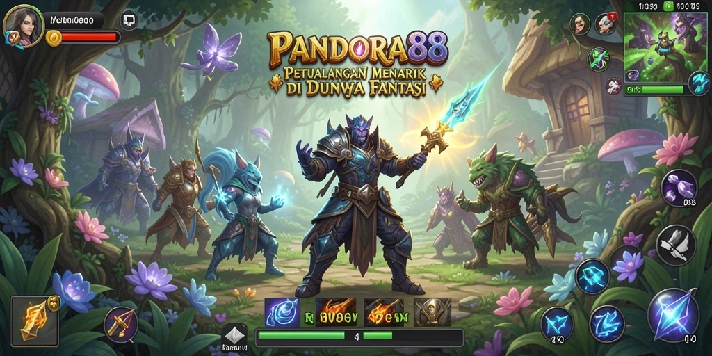 Screenshot PANDORA88 menampilkan petualangan menakjubkan di dunia fantasi.