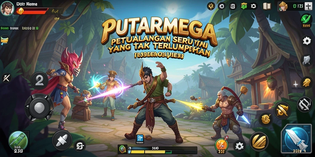 Tampilan gameplay PUTARMEGA yang menegangkan dan penuh tantangan.
