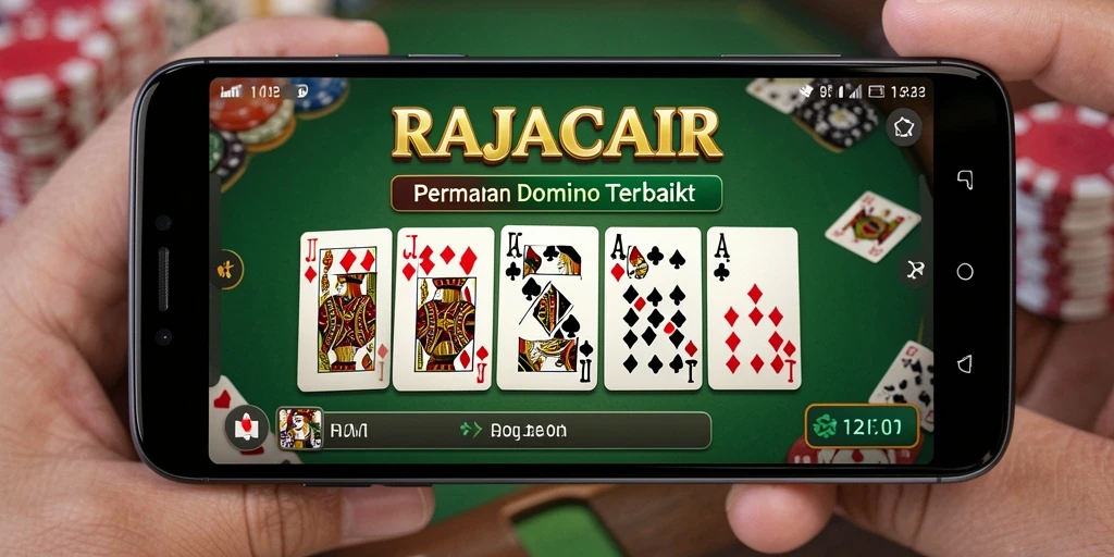 Tampilan gameplay menarik dari RAJACAIR yang menampilkan serunya permainan Domino.