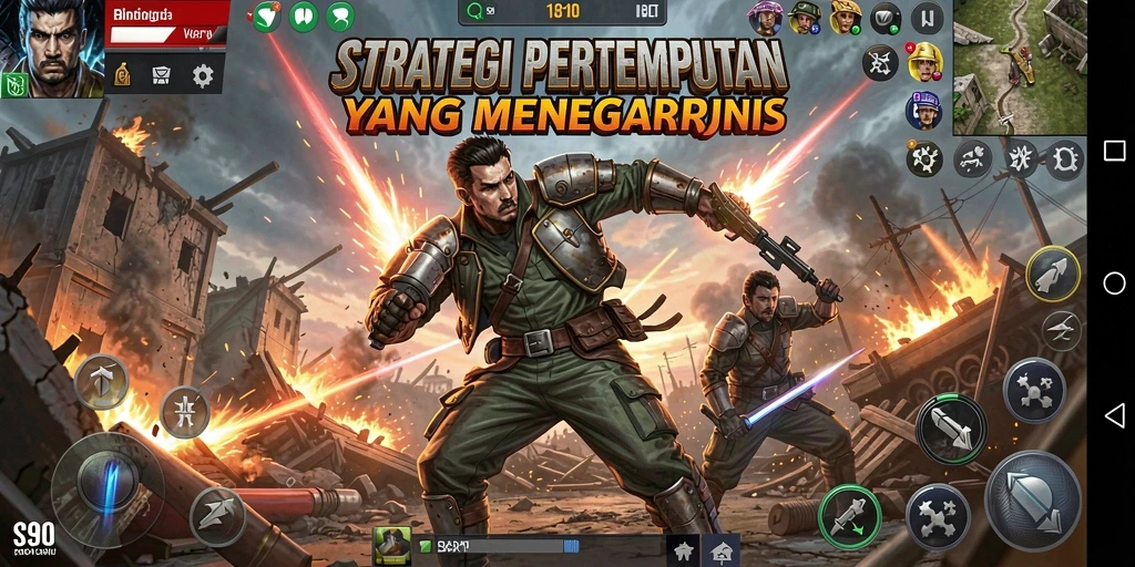 Screenshot S80 menampilkan pertempuran strategi yang intens dan mengesankan.