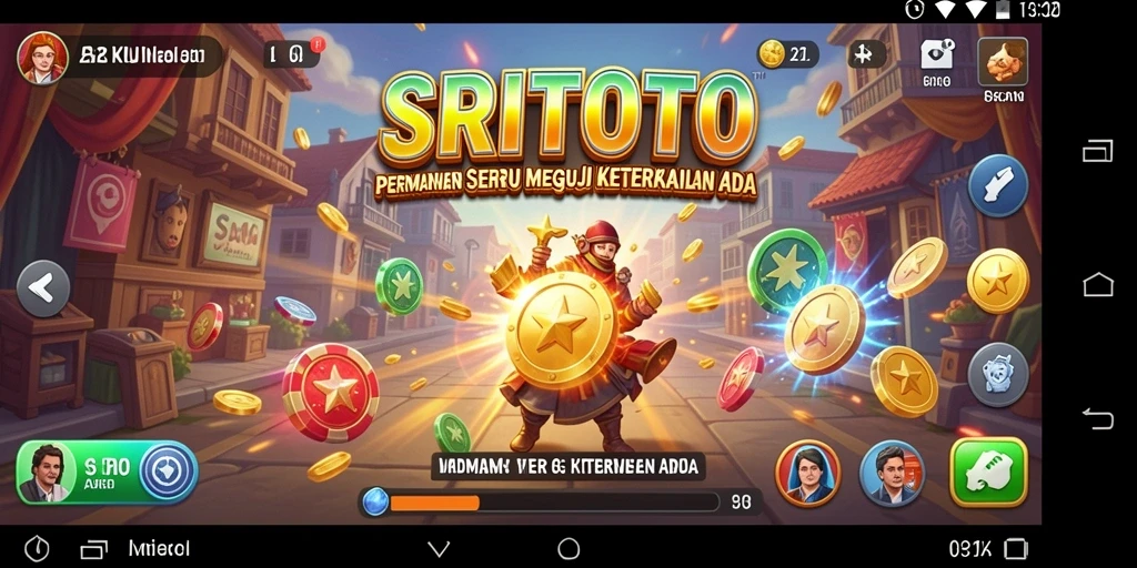 Screenshot gameplay SRITOTO menampilkan aksi seru dalam arcade.