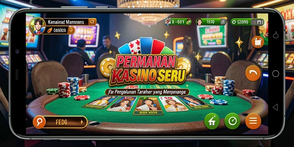 Screenshot gameplay T6 menampilkan keseruan bermain Kasino secara langsung.
