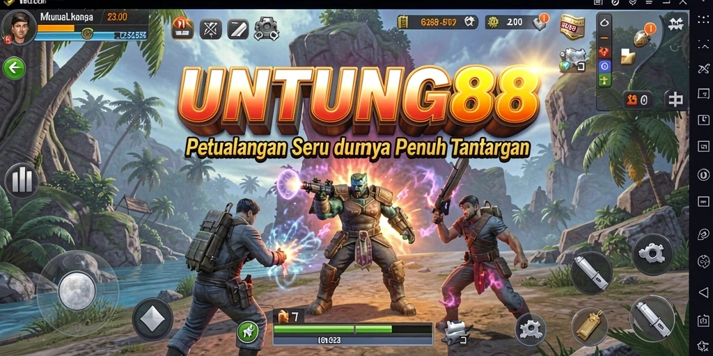 Tampilan utama gameplay UNTUNG88 menunjukkan petualangan yang mendebarkan.