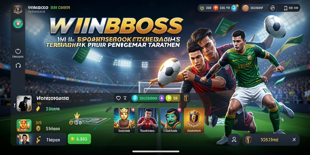 Screenshot gameplay WINBOSS menampilkan antarmuka Sportsbook yang menarik.